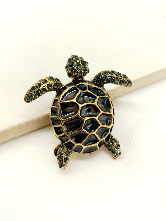 Vaishvi Tortoise Men's Brooch