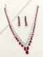Lovis Ruby American Diamomd Necklace Set