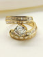 Sehrish White 92.5 Silver American Diamond Finger Ring