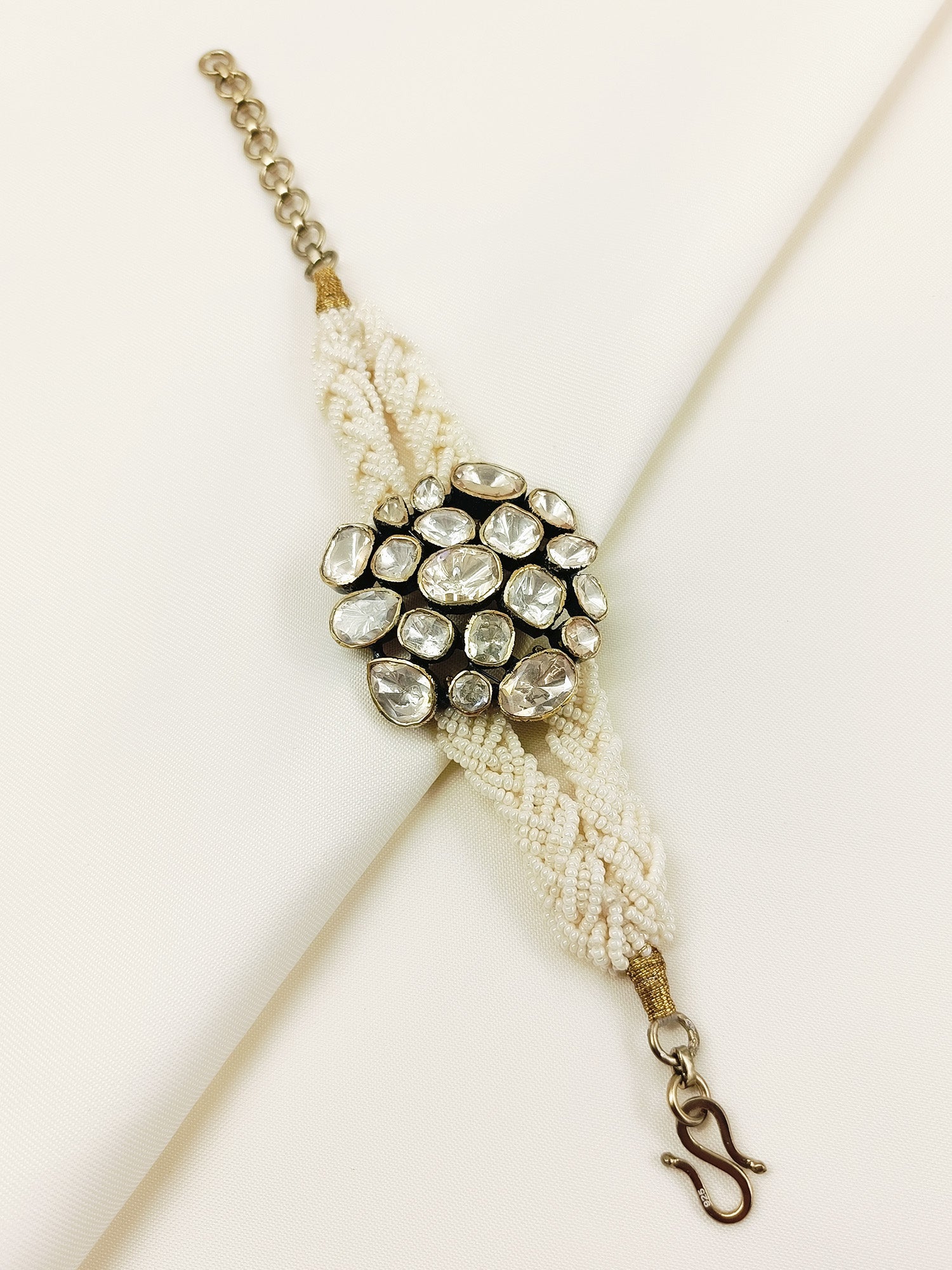 Saksham 92.5 Silver Moissonite Bracelet