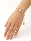 Pahal White Kundan Bracelet