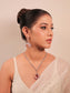 Tasavur Baby Pink American Diamond Necklace Set