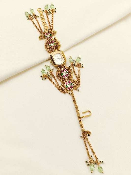 Deepti's Paachi Kundan Watch.