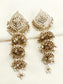 Nihali White Jadau Jhumki