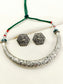 Kavya Green Tribal Oxidized Hasli Choker Set