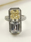 Jesse Yellow American Diamond Finger Ring