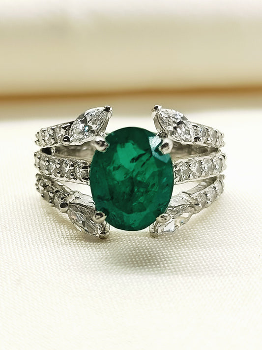 Theresa Green 92.5 Silver American Diamond Finger Ring