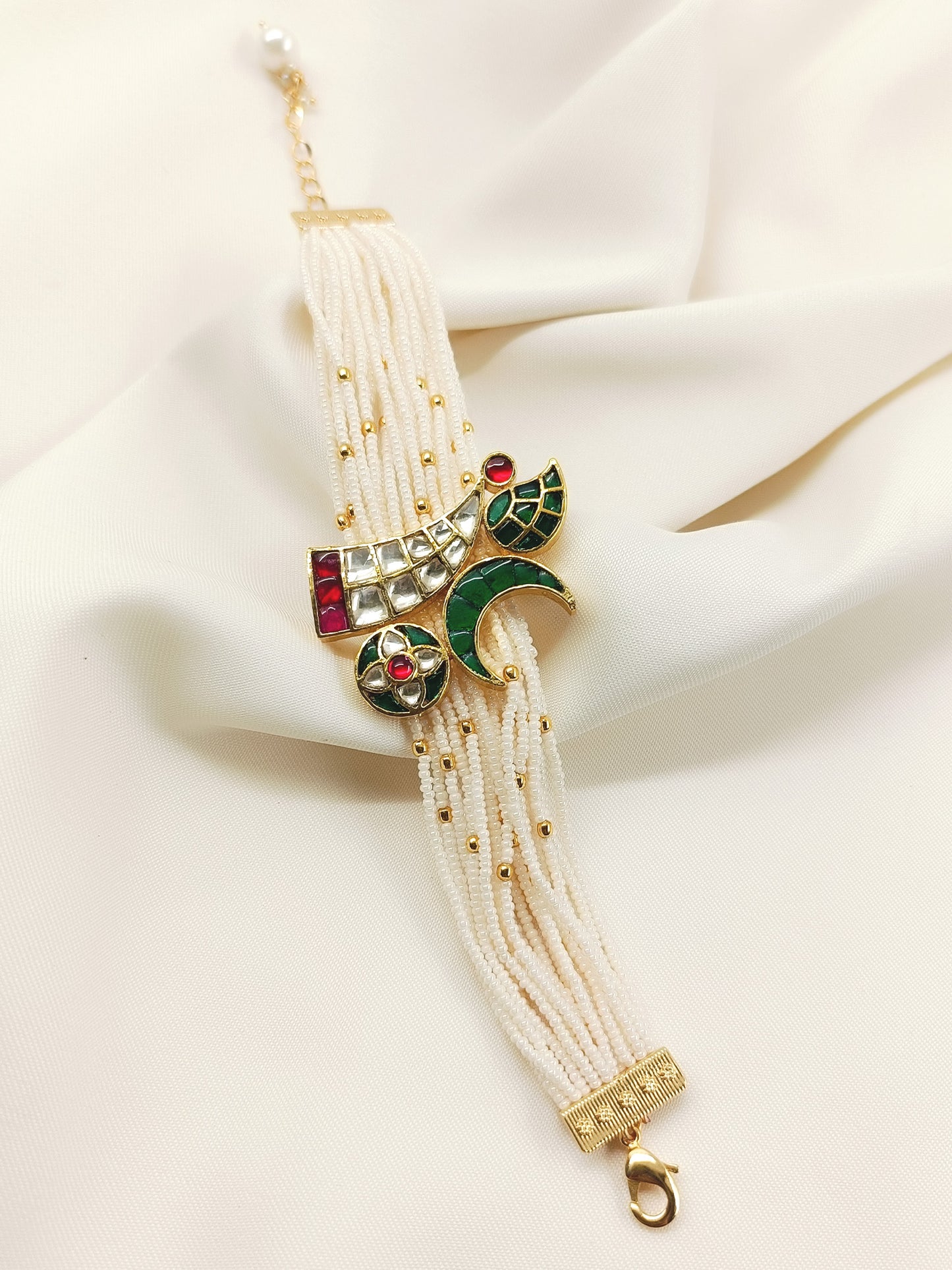 Bhagirathi R&G Kundan Bracelet