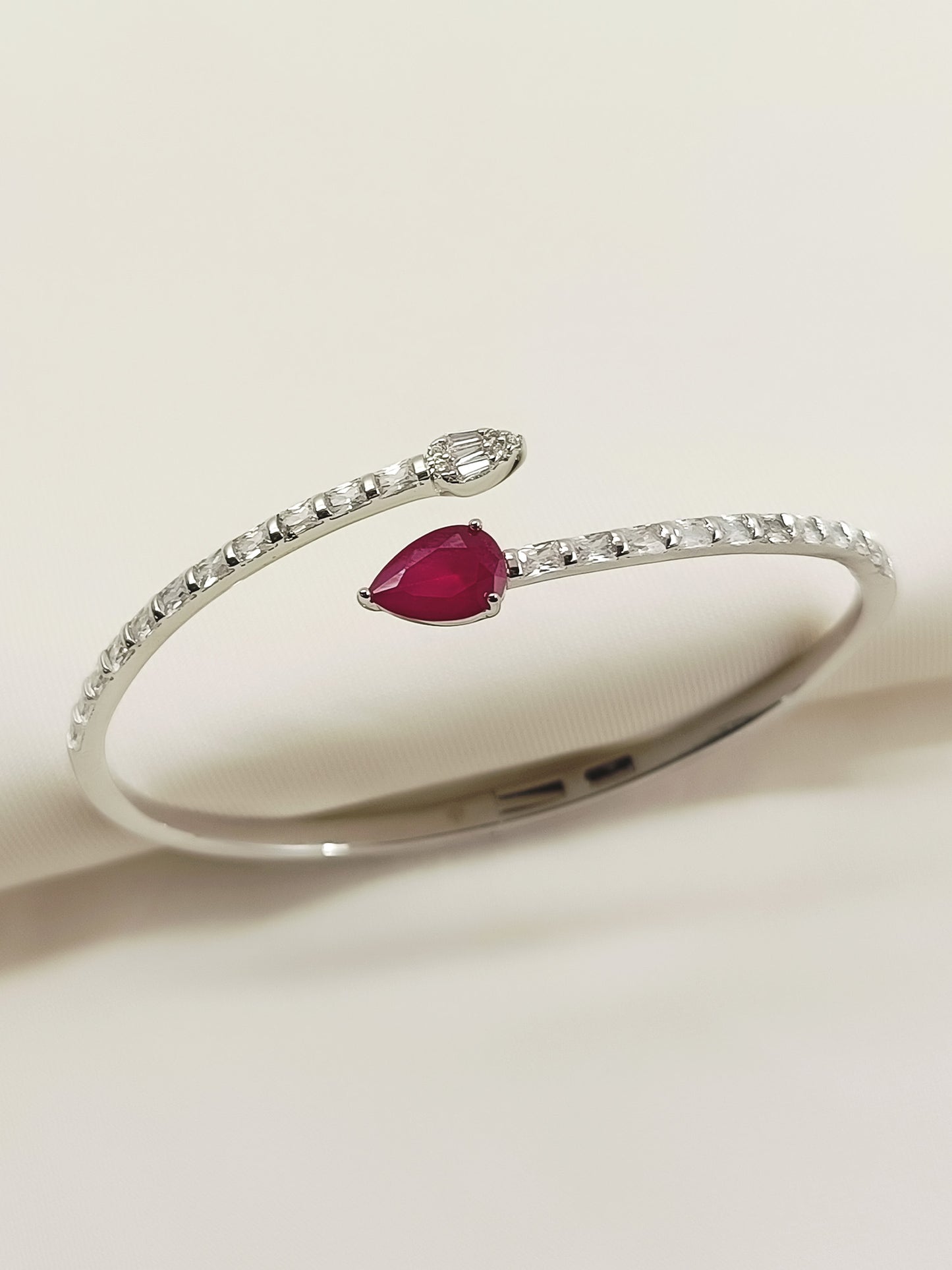 Azma Ruby American Diamond Bracelet
