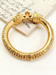 Nirav Golden Men's Royal Lion Kada