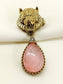 Nirvanesh Baby Pink Lion Men's Brooch