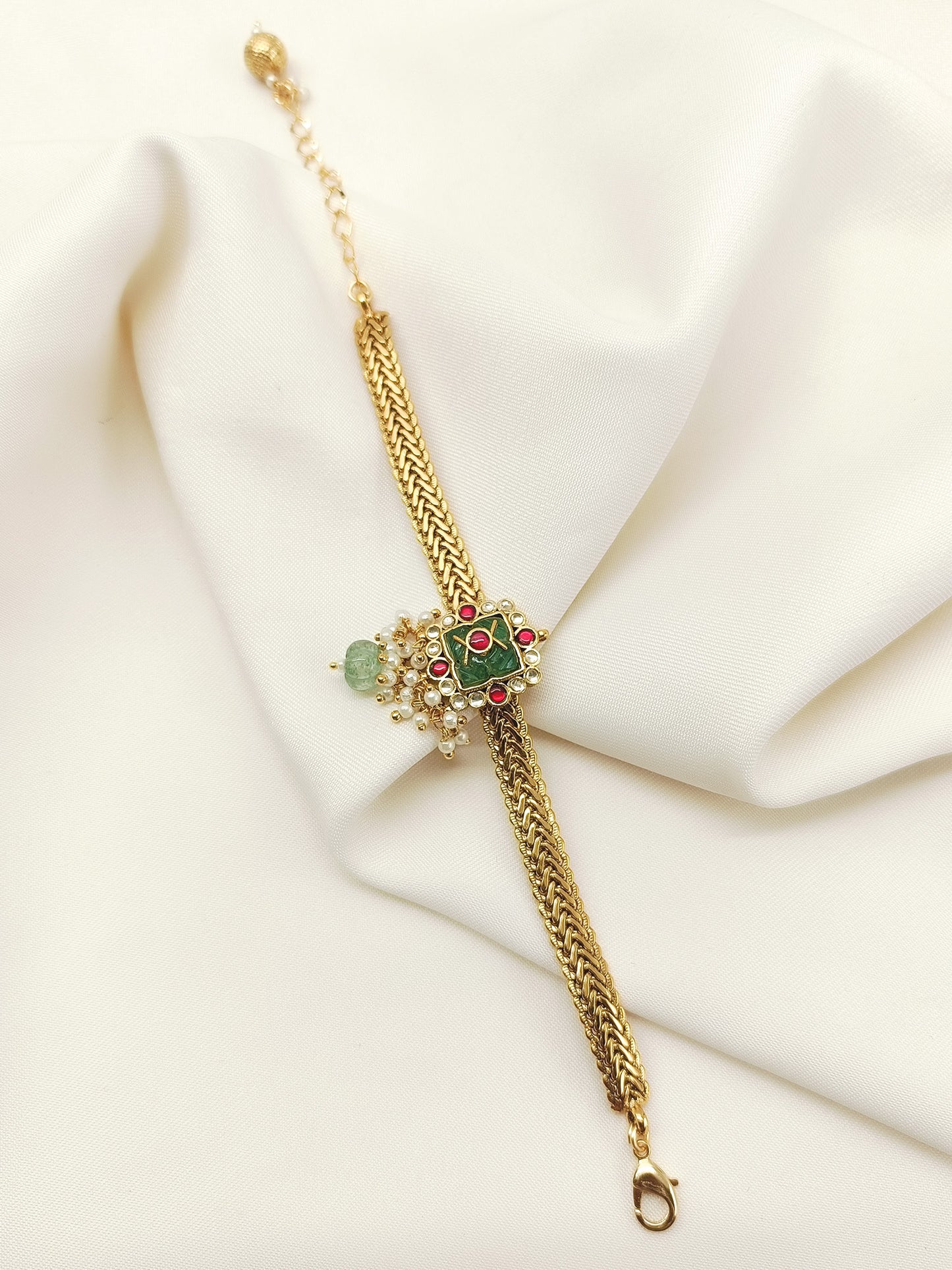 Sirisha R&G Kundan Bracelet