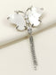 James White Butterfly Brooch