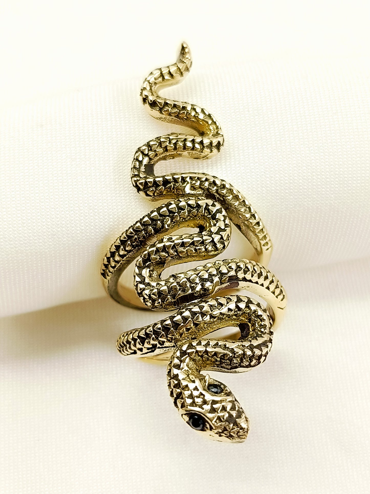 Jai Golden Snake Men's Finger Ring