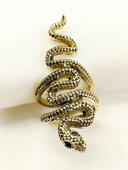 Jai Golden Snake Men's Finger Ring
