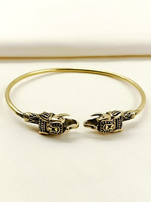 Ekavir Golden Elephant Men's Bracelet