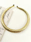 Puneet Golden Hammered Thick Hasli Styled Men's Neckpiece