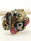 Amena Multi Colour Oxidized Bracelet