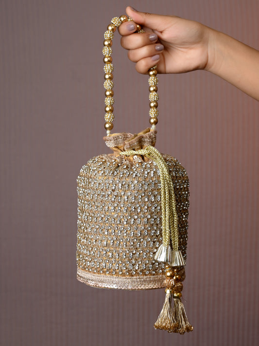 Aurelia Golden Potli Bag