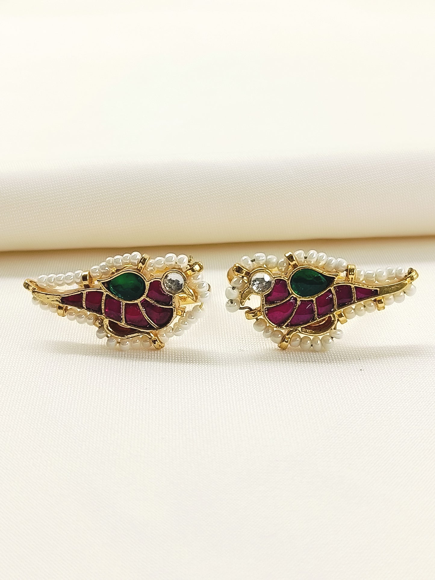 Amina R&G Bird Kundan Toe Ring
