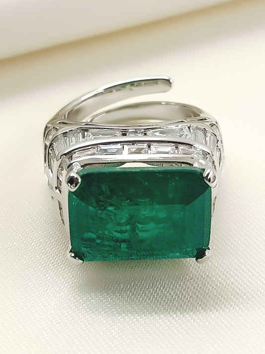 Bodhi Green American Diamond Finger Ring
