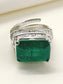 Bodhi Green American Diamond Finger Ring