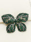 Sarvesh Green Butterfly Brooch