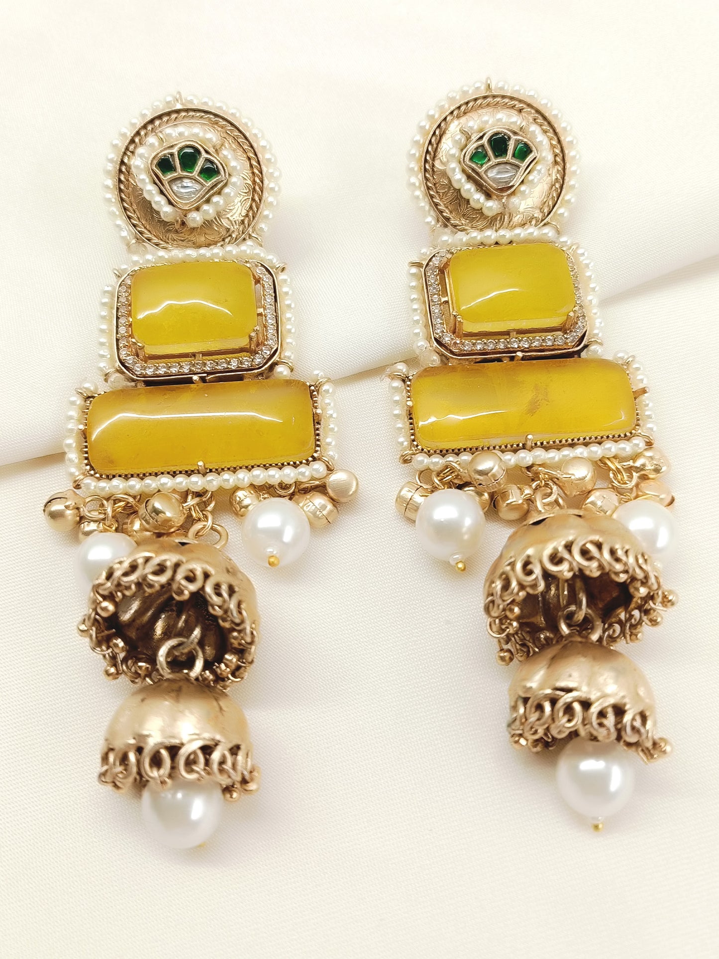 Mandakini Yellow Boutique Earrings