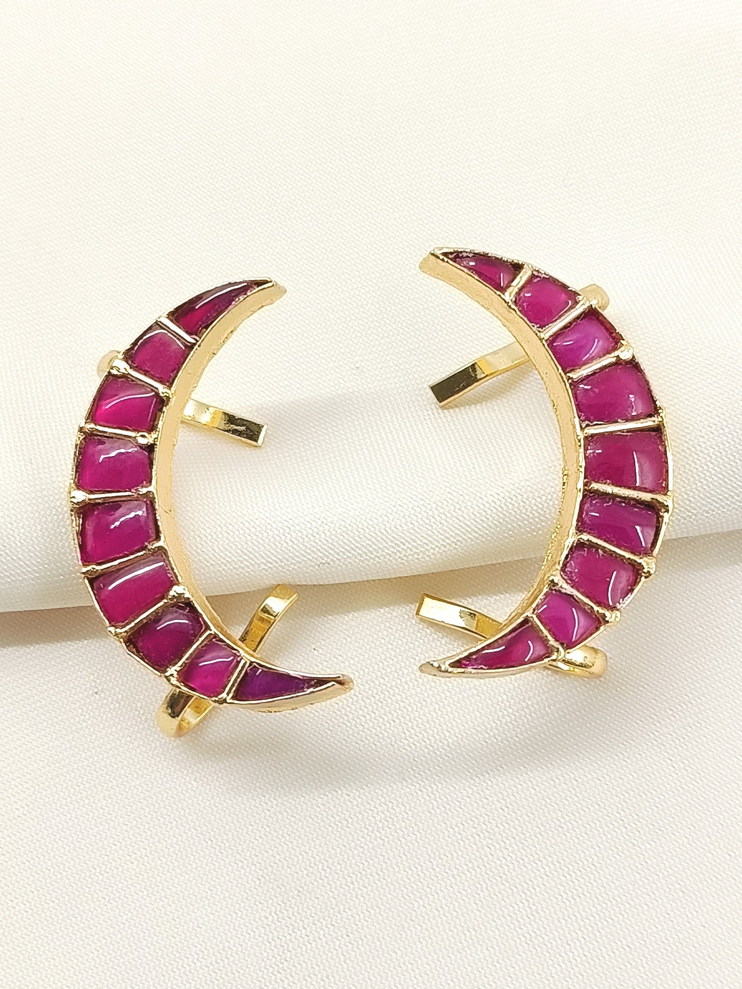 Malhar Ruby Men's Earcuff With Stud
