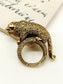 Nimral Gold Panther Statement Men's Finger Ring