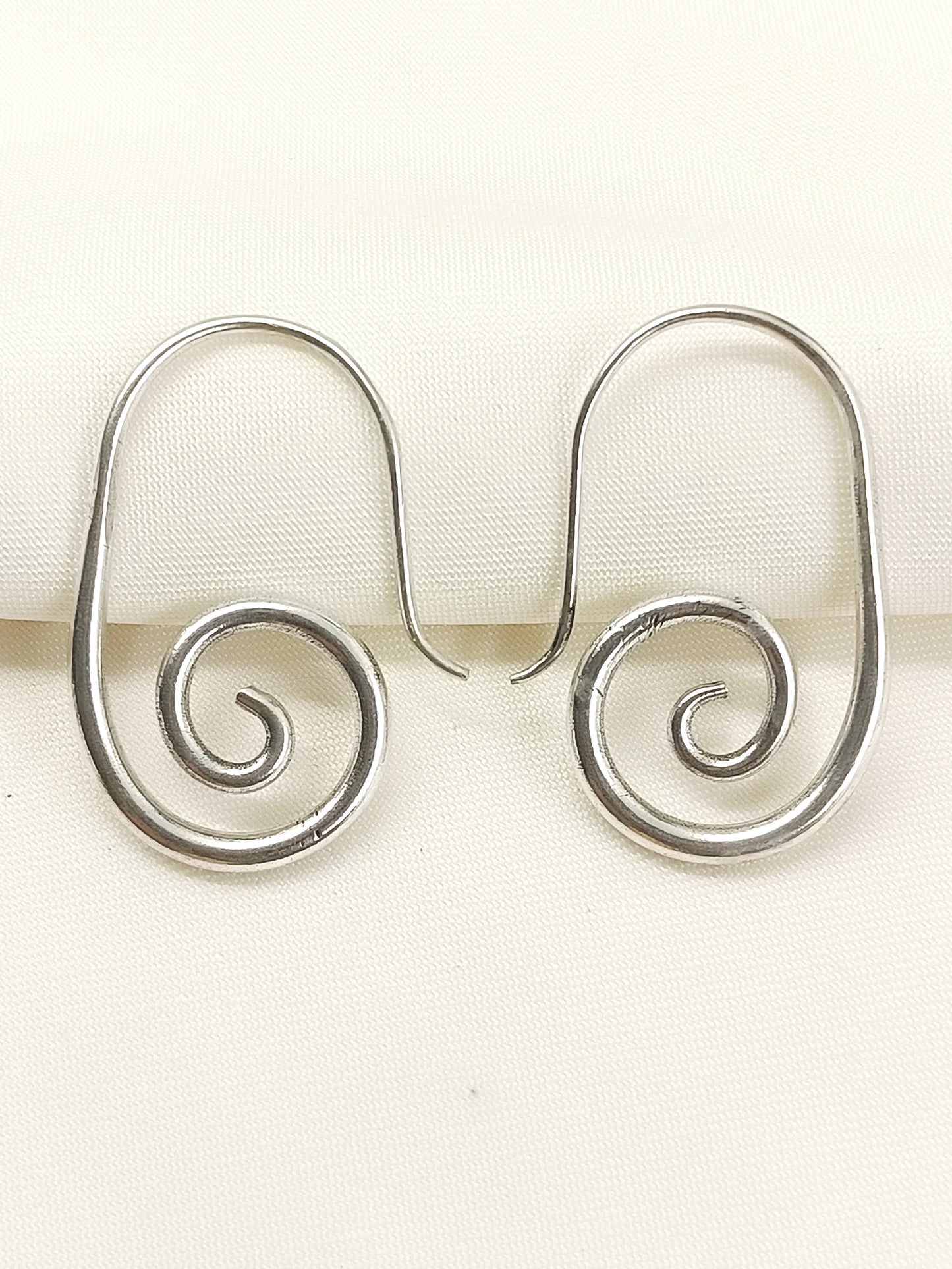 Daya Silver Men's Earrings