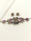 Camila Ruby Oxidized Choker Set