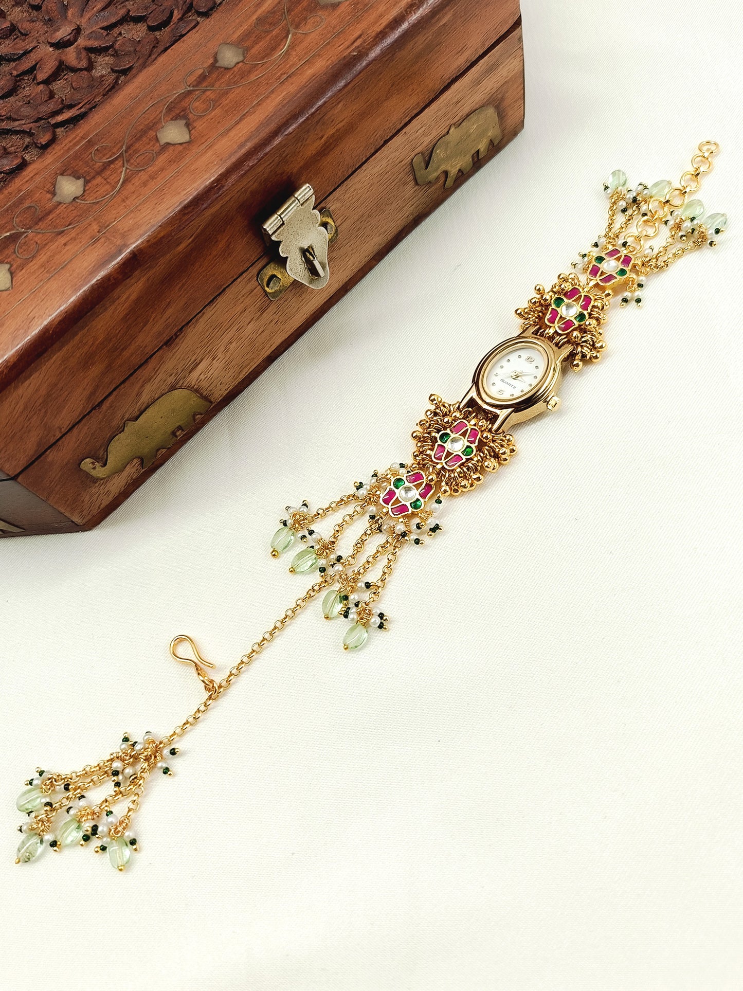 Greeshma's Paachi Kundan Watch