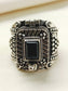 Dharam Black Men's Finger Ring