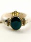Vrnav Men’s Royal Green Onyx Stone Bone Bracelet