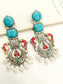 Aasia Multi Colour Oxidized Earrings