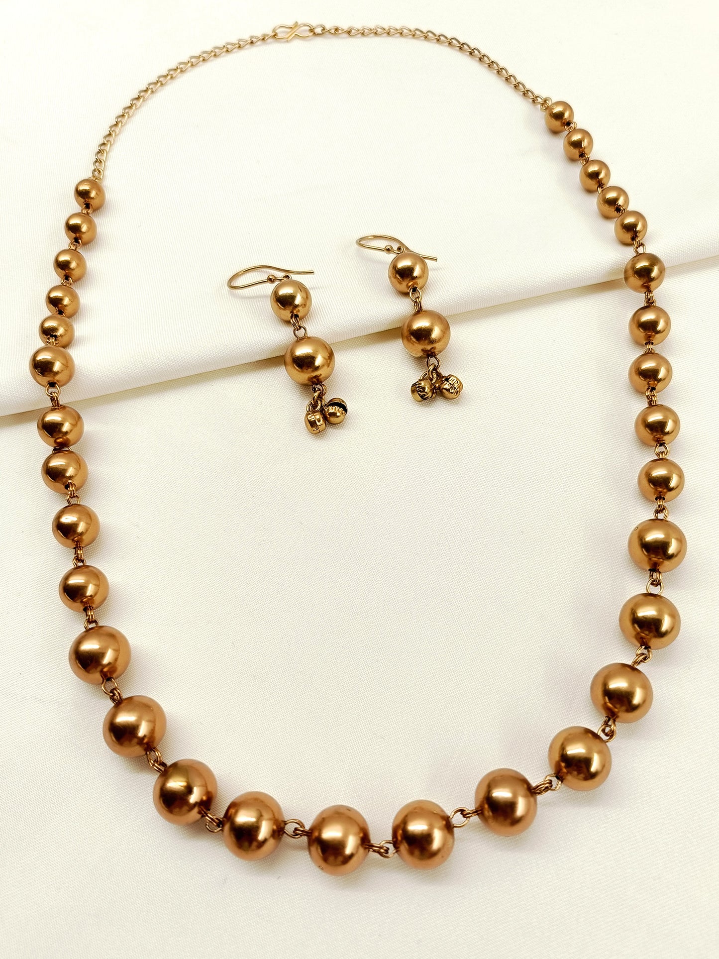 Fizana Golden Oxidized Necklace Set