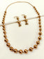 Fizana Golden Oxidized Necklace Set