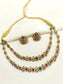 Irie R & G Double layered Polki Necklace Set