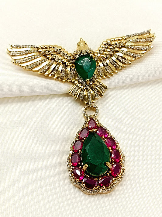 Nabhit R&G Eagle Men's Brooch