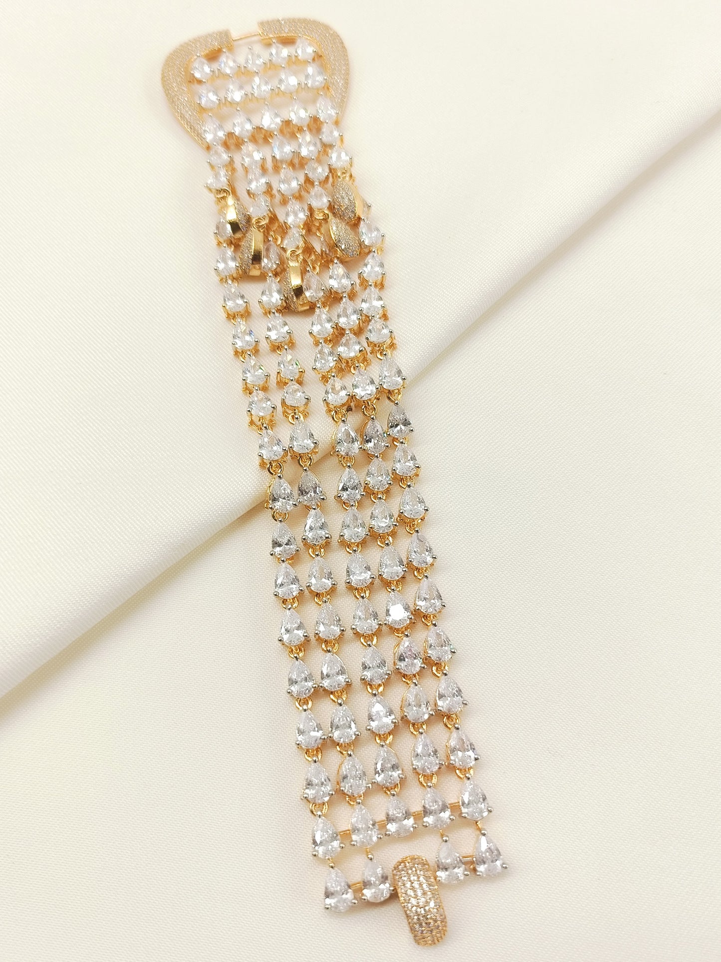 Kamna White American Diamond Bracelet