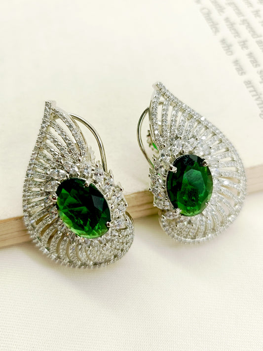 Izra Green American Diamond Tops