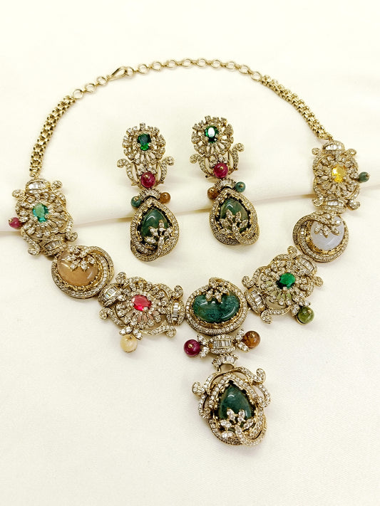 Bharni Multi Colour Boutique Necklace Set