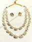 Aashritha White Pearl Jadau Necklace Set