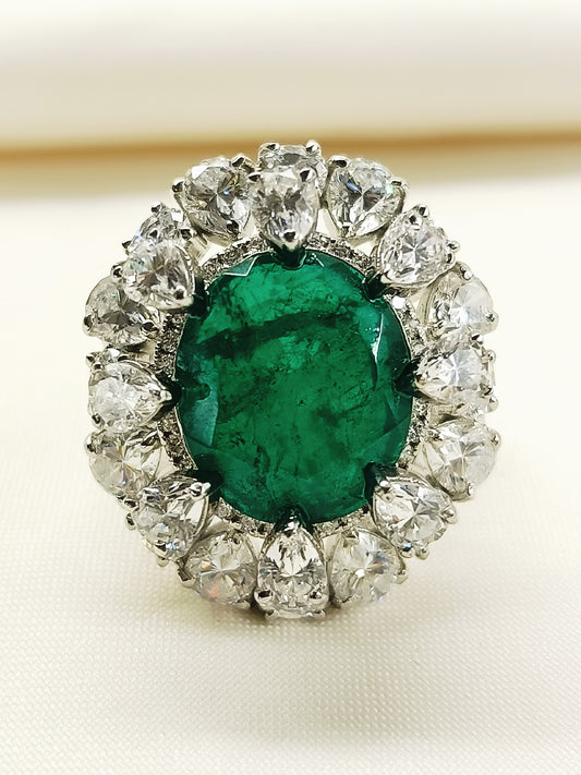 Philippa Green 92.5 Silver American Diamond Finger Ring