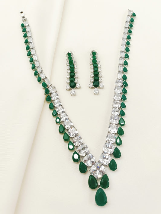 Effie Green American Diamomd Necklace Set