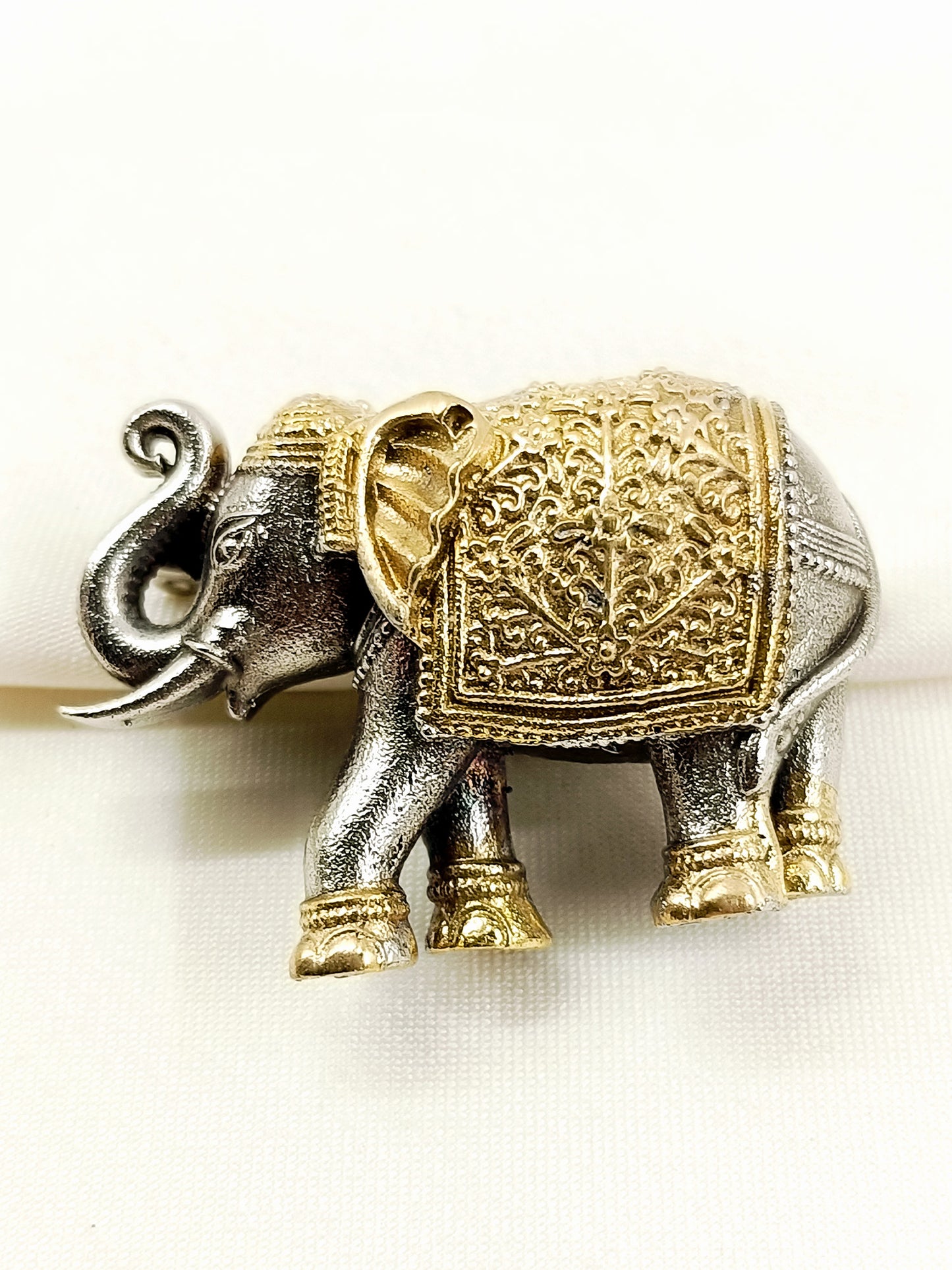 Jayant Two Tone Elephant Men's Brooch