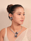Darshika Blue American Diamond Hasli Styled Set