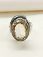 Tasneem Yellow 92.5 Silver Citrine Stone Finger Ring