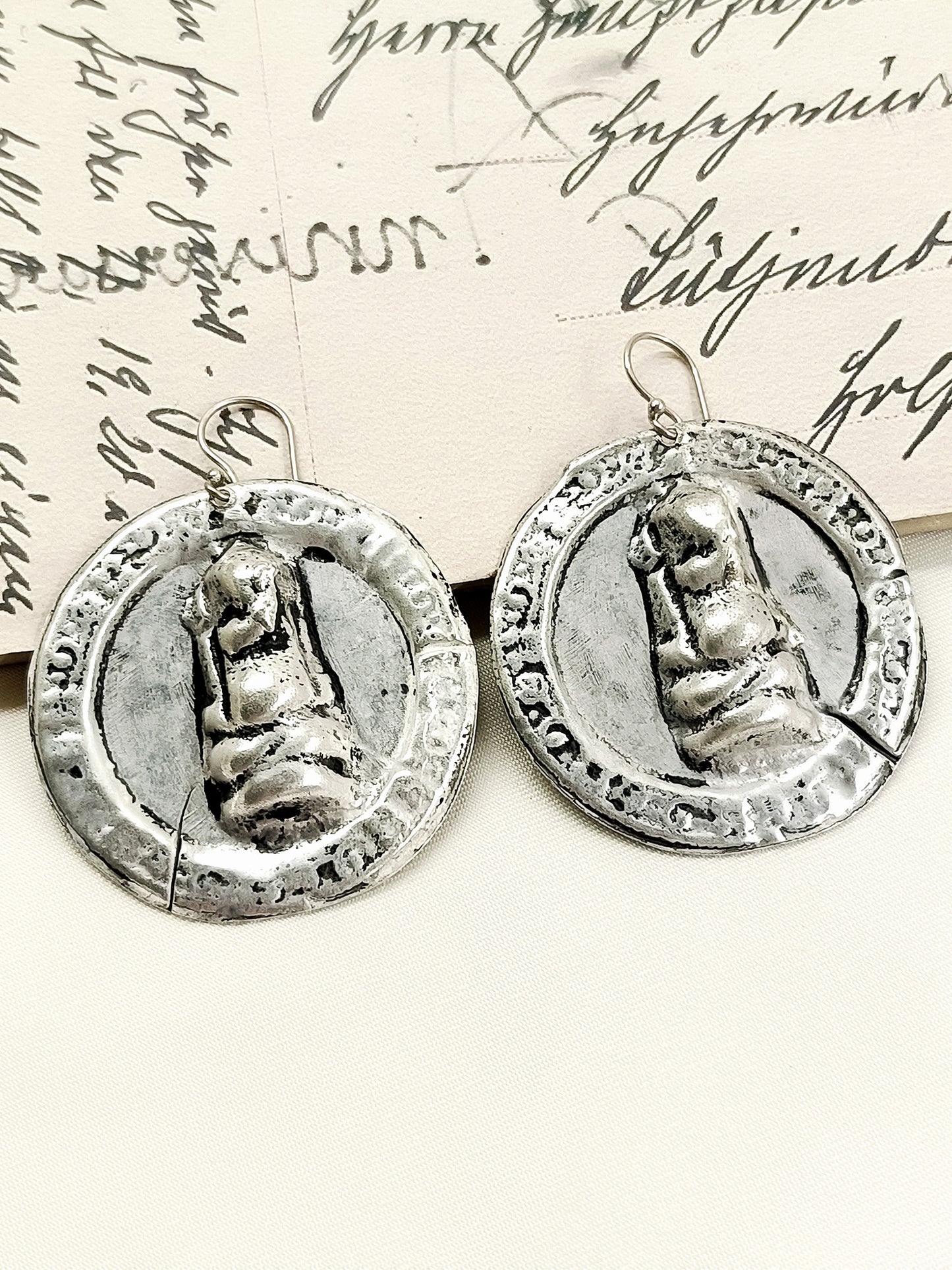 Nishad Silver Tribal Men's Earring